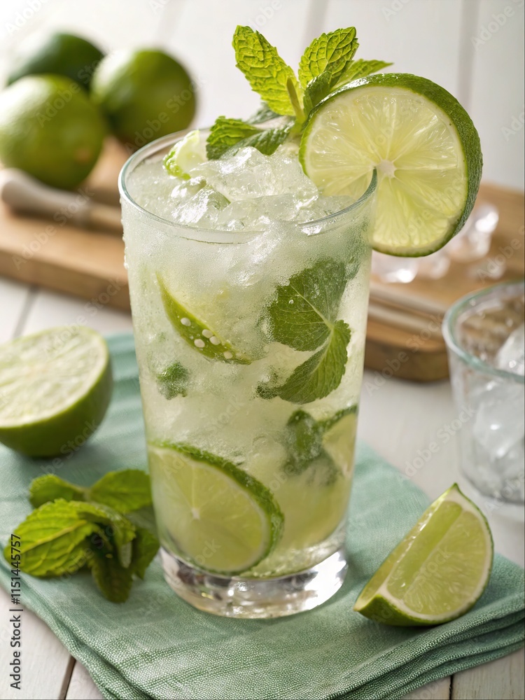 Classic Brazilian Caipiroska cocktail made with vodka, lime wedges, and sugar, served over crushed ice in a glass. A vibrant and refreshing twist on the Caipirinha. Classic Brazilian Caipiroska cocktail made with vodka, lime wedges, and sugar, served over crushed ice in a glass. A vibrant and refreshing twist on the Caipirinha.