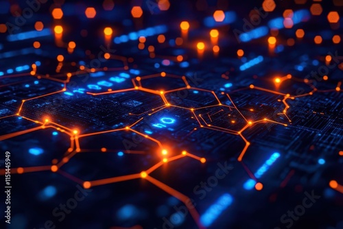 vibrant digital landscape of interconnected global businesses, highlighting teamwork, strategy, and e-commerce trends with bright colors and abstract shapes symbolizing collaboration and innovation