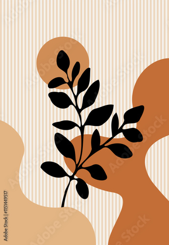 Abstract geometric boho pattern. Vector Illustration.