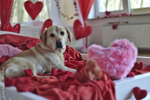 Celebrating love with our furry friends  a heartwarming valentine s day with dogs photo