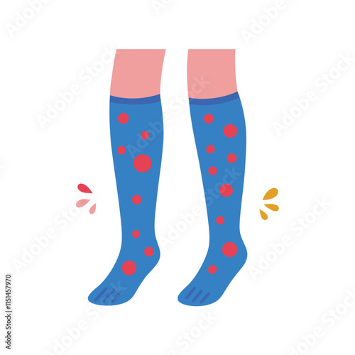 Skin conditions vector illustration