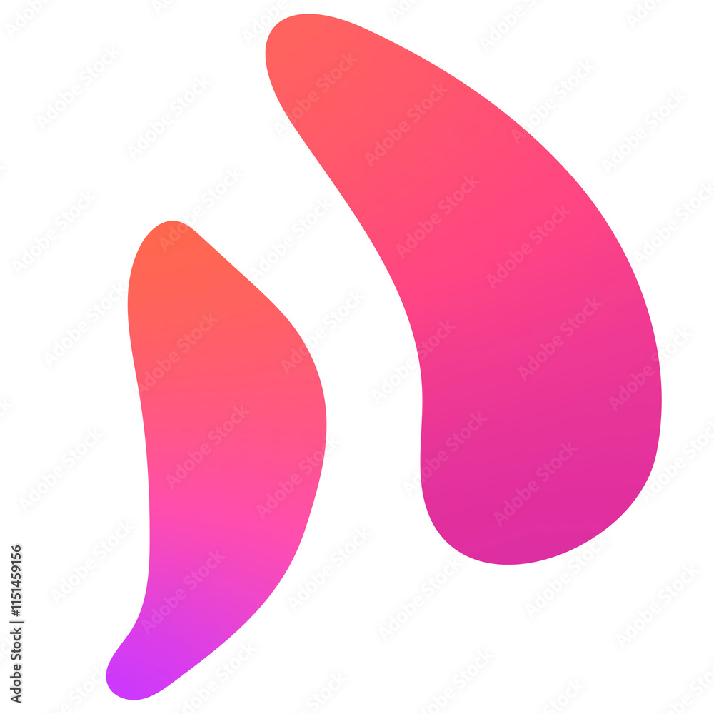 Colorful gradient element transparent png Colorful gradient element transparent png