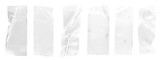 Wrinkled clear tape png on transparent background