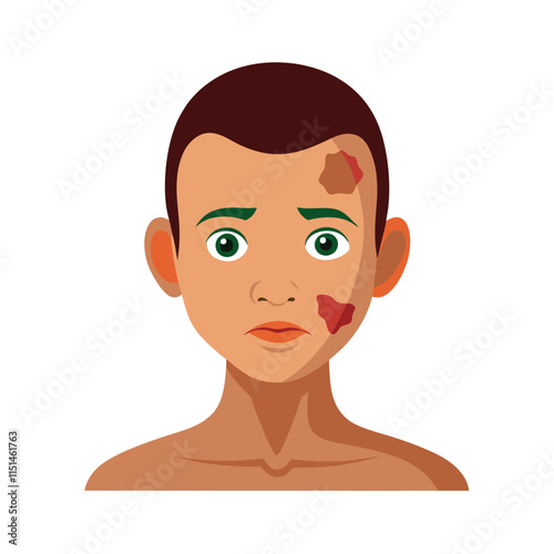 Skin conditions vector illustration