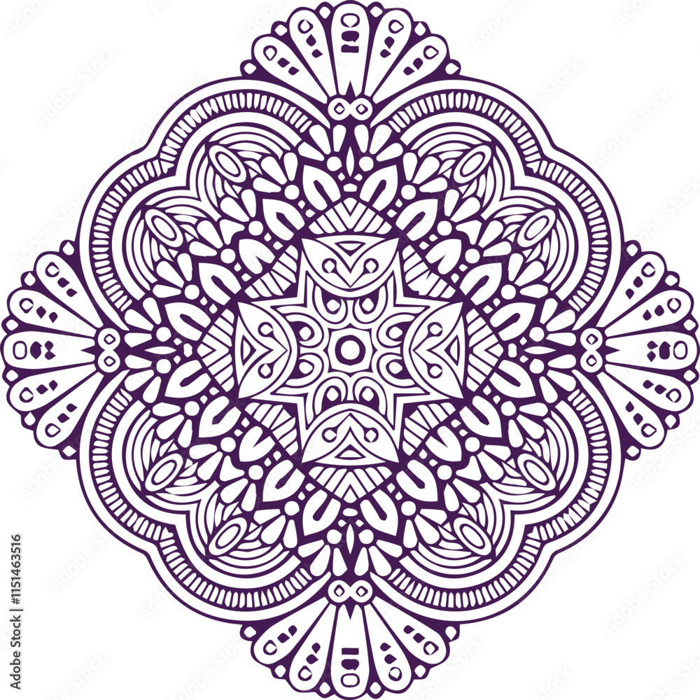 Beautiful flower art and mandala vector design Beautiful flower art and mandala vector design