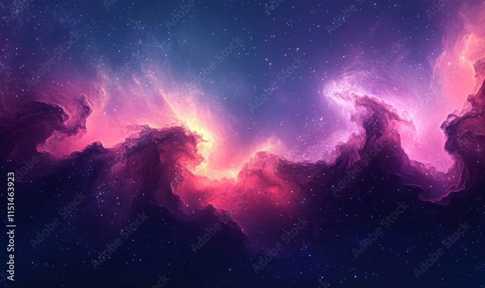 Mystical auroras blending into abstract, dreamlike skies. Generative AI Mystical auroras blending into abstract, dreamlike skies. Generative AI