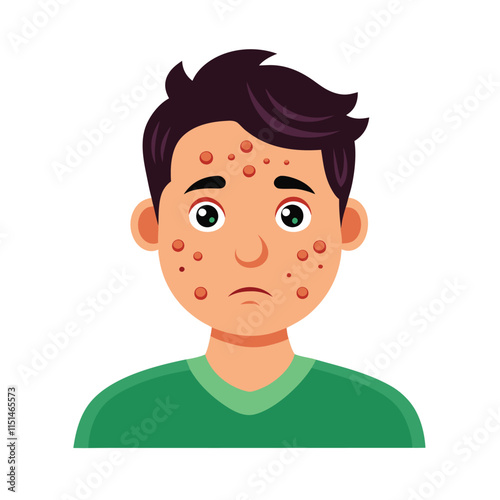 Skin conditions vector illustration
