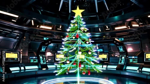 christmas tree with lights