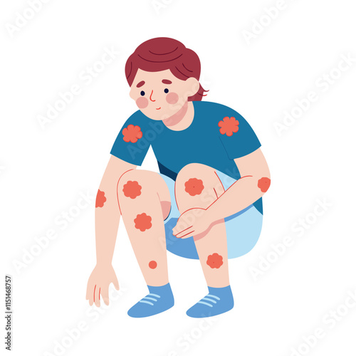 Skin conditions vector illustration