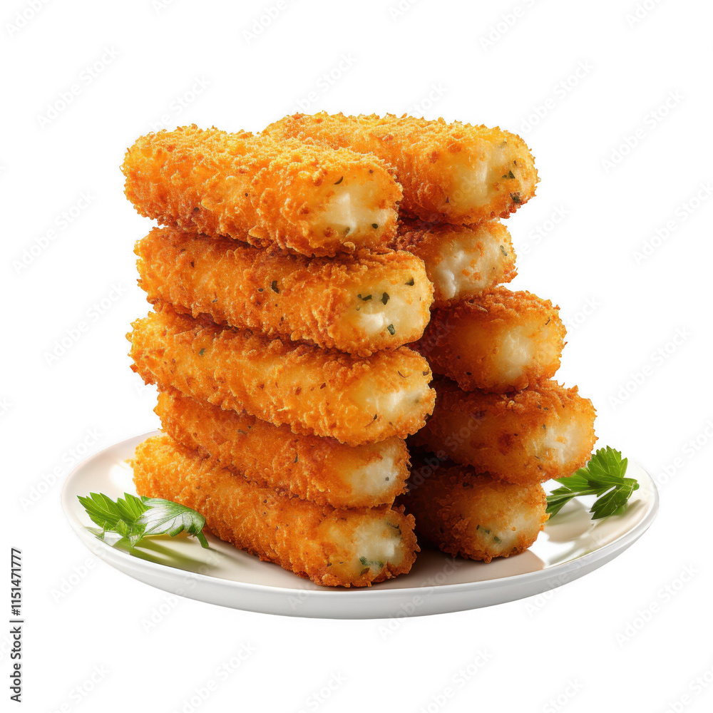fried cheese sticks isolated on transparent background fried cheese sticks isolated on transparent background
