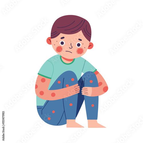 Skin conditions vector illustration