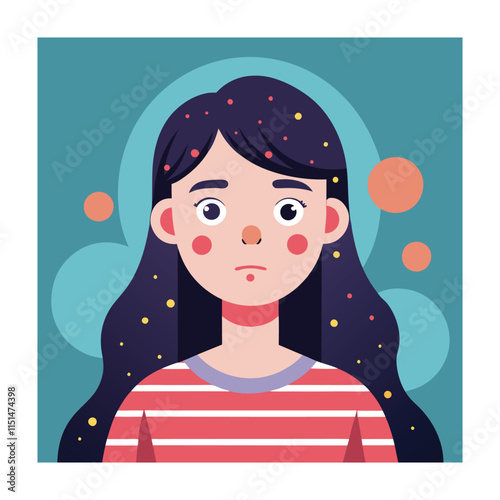 Skin conditions vector illustration