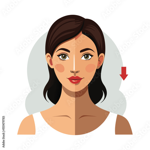 Skin conditions vector illustration
