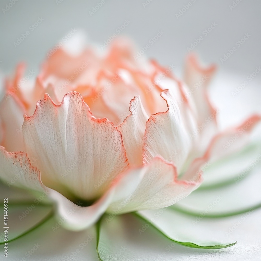 Close up of a pink and white flower Close up of a pink and white flower