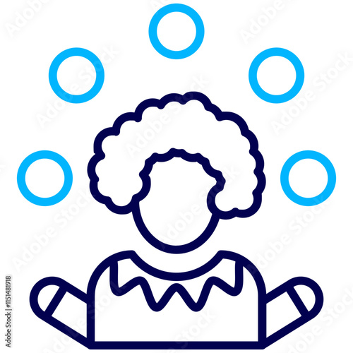Juggler Outline Color icon
