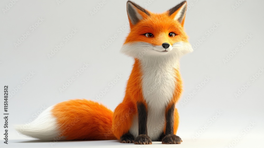 a cartoon fox with an orange coat a cartoon fox with an orange coat