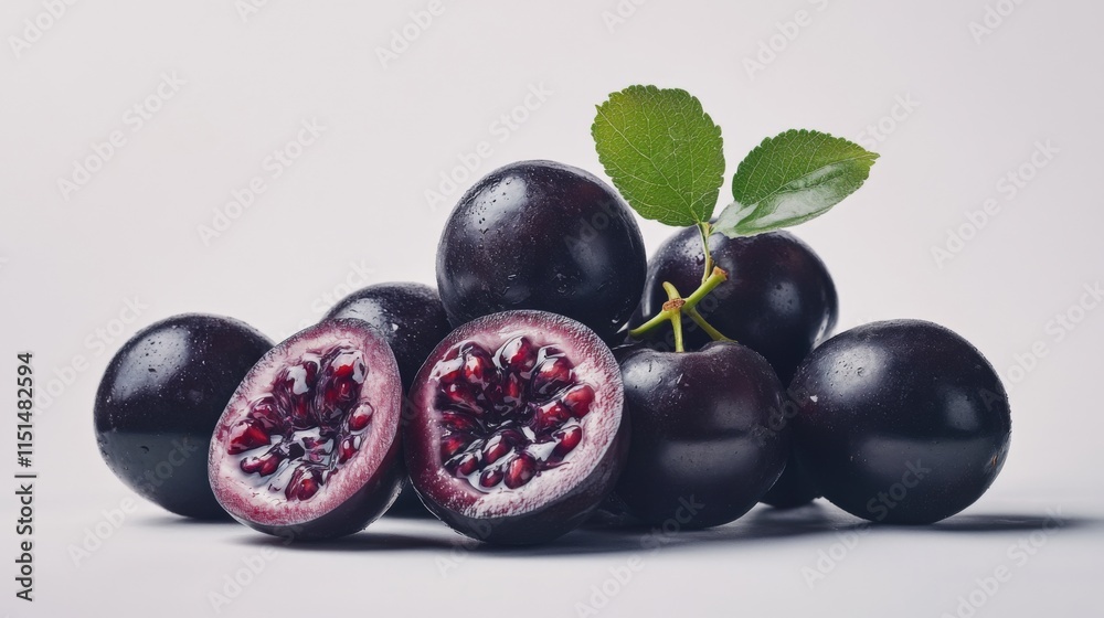 a pile of black java plums