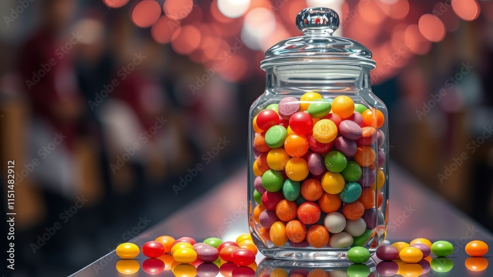 Colorful Candies in Glass Jar - AI Photo - Sweet Treats - Delicious Dessert - Vibrant Confectionery - Candy Jar - Yummy Candies - Colorful Candies Colorful Candies in Glass Jar - AI Photo - Sweet Treats - Delicious Dessert - Vibrant Confectionery - Candy Jar - Yummy Candies - Colorful Candies