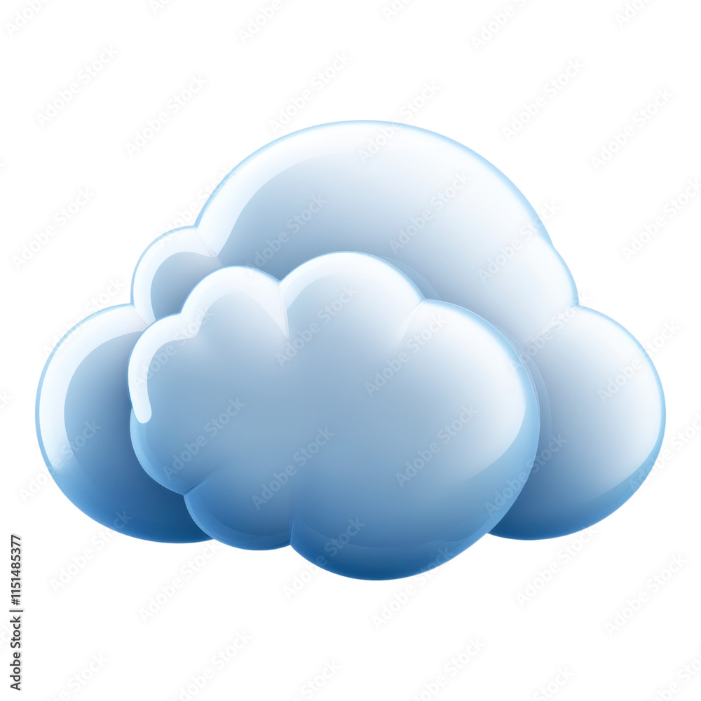 Modern rounded cloud icon, sleek design, transparent background, ideal for digital applications, user-friendly and versatile. Modern rounded cloud icon, sleek design, transparent background, ideal for digital applications, user-friendly and versatile.