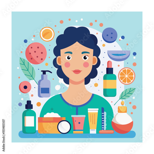 Skin conditions vector illustration