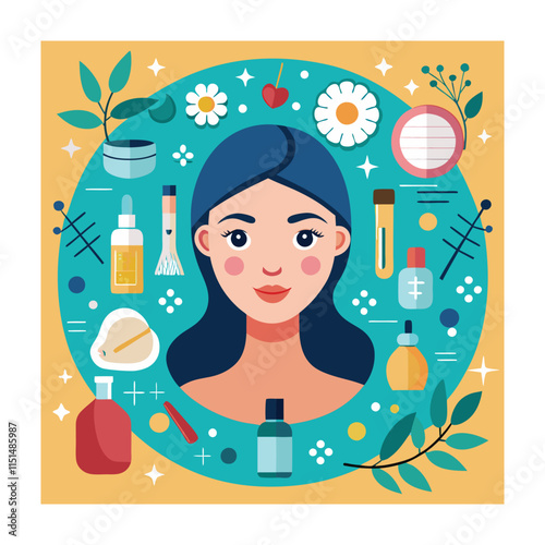 Skin conditions vector illustration
