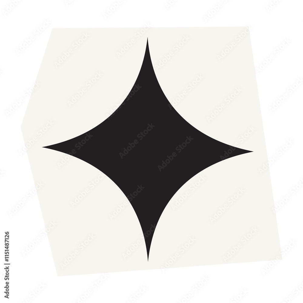 Obraz premium Sparkle png black&white papercut, transparent background