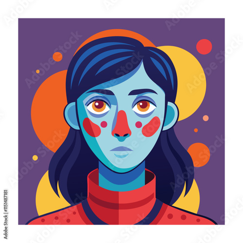 Skin conditions vector illustration