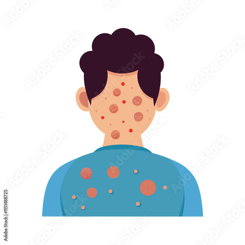 Skin conditions vector illustration