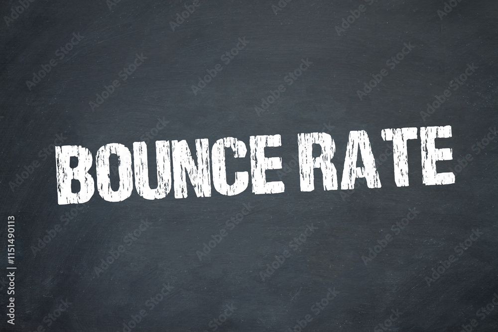 Obraz premium Bounce Rate 