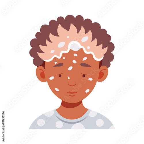Skin conditions vector illustration