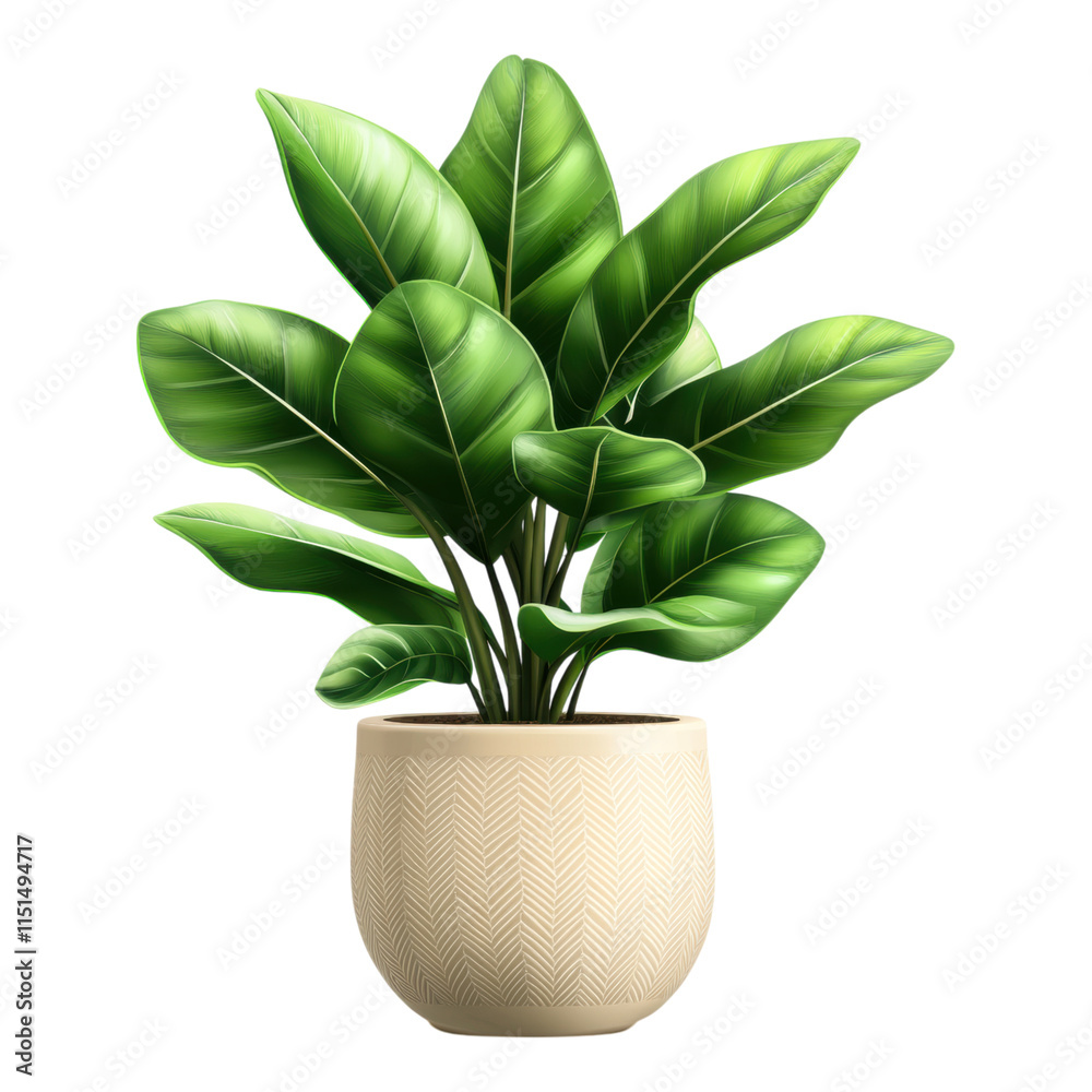 Ceramic pot houseplant icon, vibrant green foliage, decorative design, transparent background, ideal for digital projects and presentations Ceramic pot houseplant icon, vibrant green foliage, decorative design, transparent background, ideal for digital projects and presentations