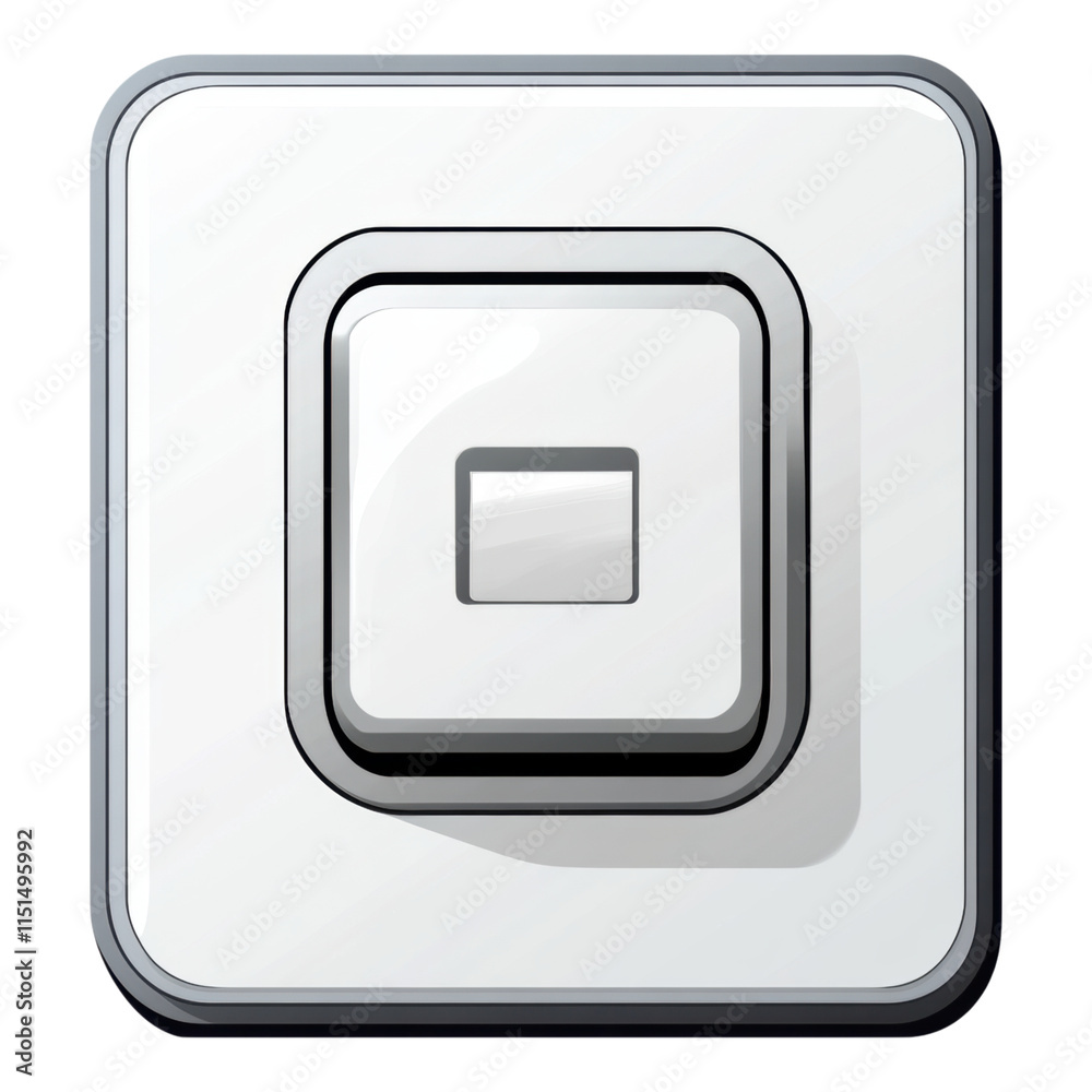 Simple light switch icon, minimal design, transparent background, versatile for digital applications, modern and clean aesthetic Simple light switch icon, minimal design, transparent background, versatile for digital applications, modern and clean aesthetic