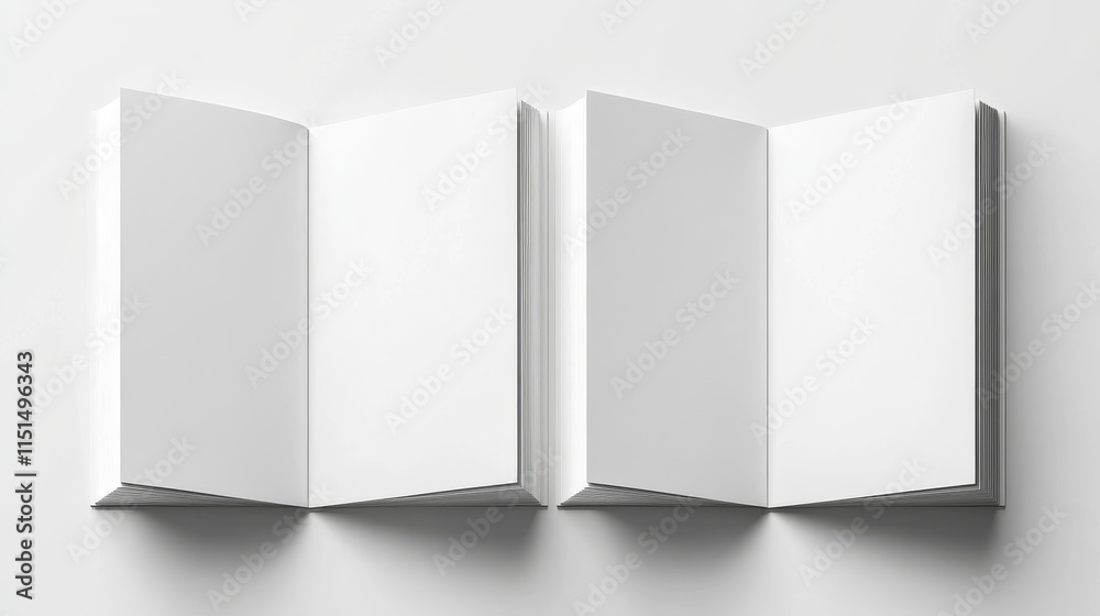 Curled corners. White transparent empty curve pages vector realistic template Curled corners. White transparent empty curve pages vector realistic template