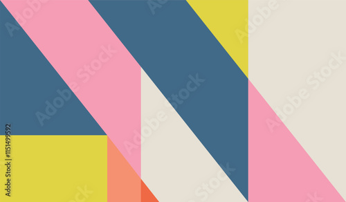 Free Download Simple with vintage colors shapes geometric vector background design - GFXLoad