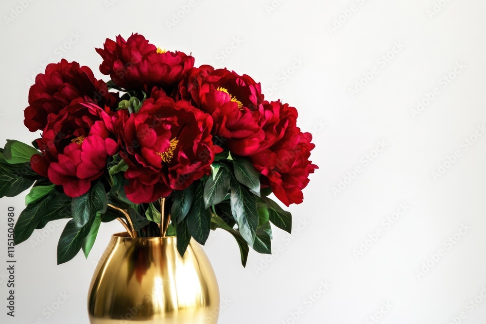 Obraz premium Minimalist Chinese New Year Bouquet Design for Cards and Posters