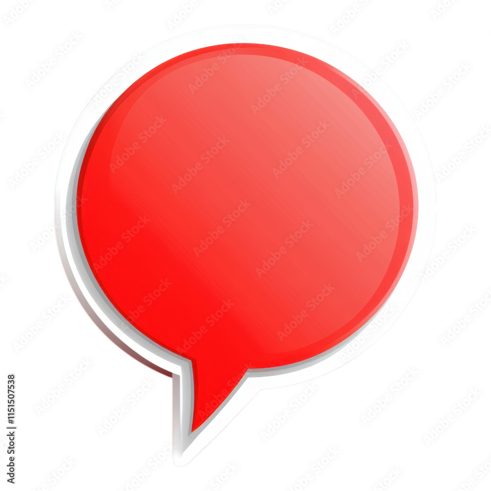 Flat style speech bubble icon, transparent background, ideal for communication apps, user interface design, digital messaging platforms Flat style speech bubble icon, transparent background, ideal for communication apps, user interface design, digital messaging platforms