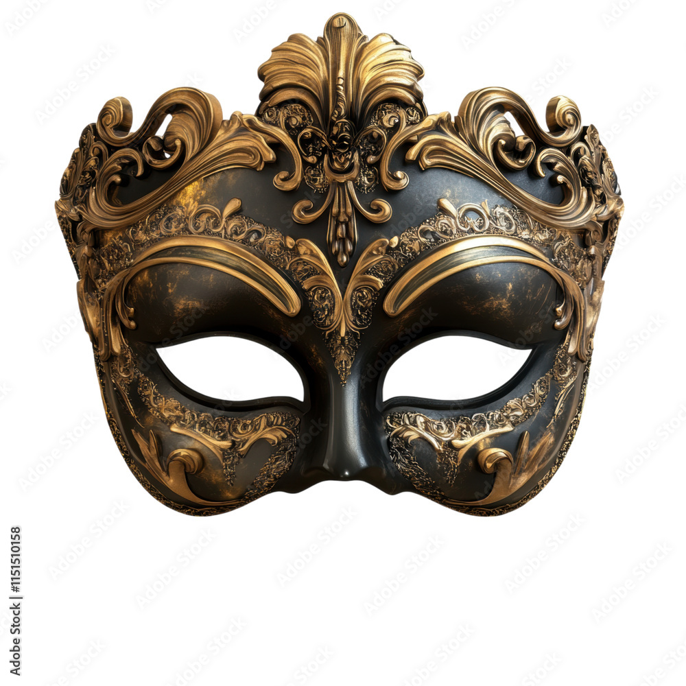 Theater mask icon representing drama and comedy, transparent background, versatile for creative projects and digital designs