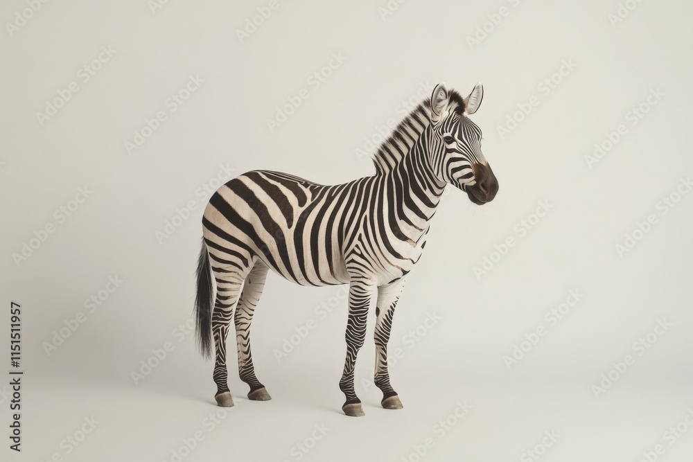 a zebra standing in a white background a zebra standing in a white background