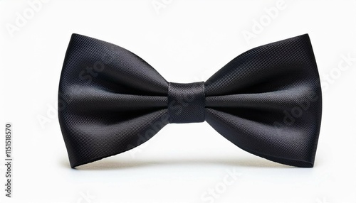 black bow tie isolated