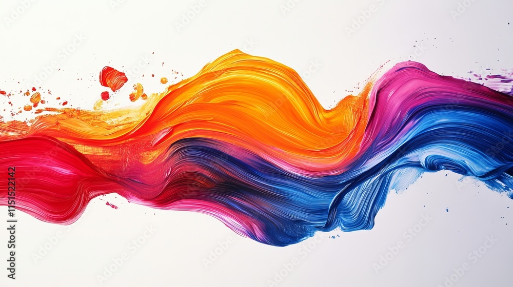Bold brush strokes forming dynamic abstract artistic designs. Generative AI Bold brush strokes forming dynamic abstract artistic designs. Generative AI