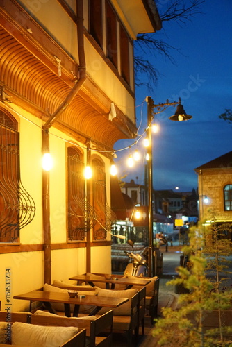 old house in the night