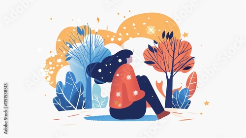 Effective Seasonal Affective Disorder Treatment Abstract Concept Image