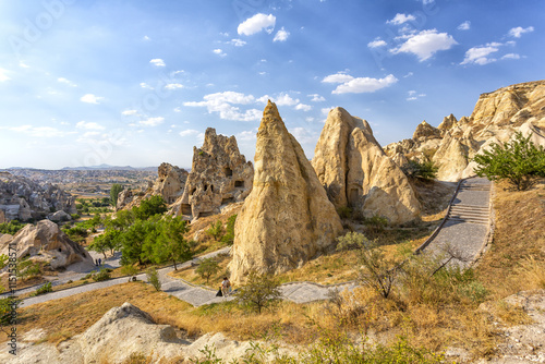 The famous open air museum in Goreme, Cappadocia
