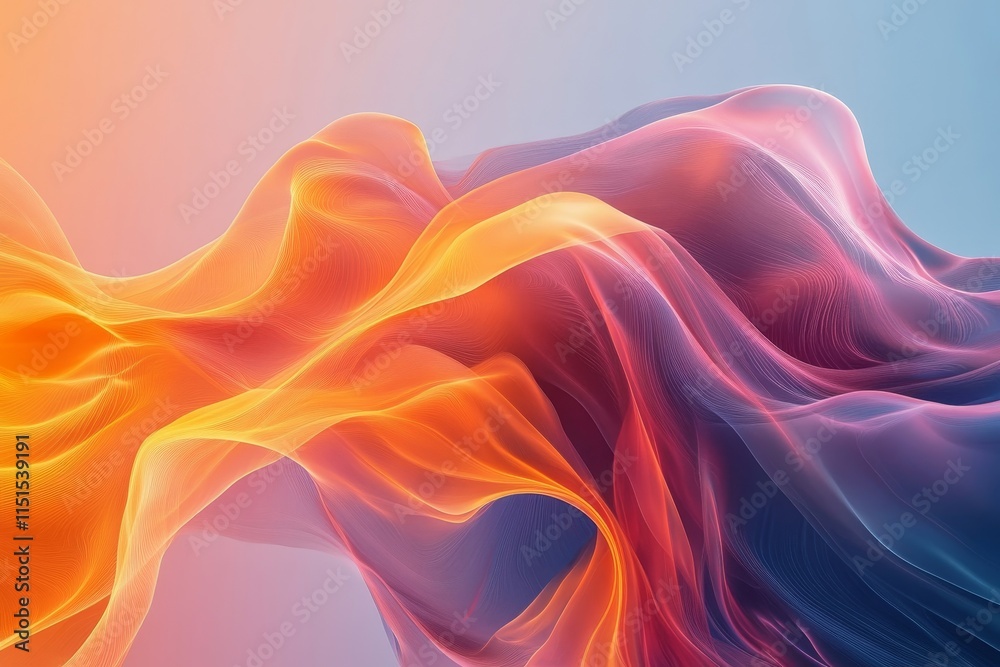 Obraz premium Fluid color transitions melting into dynamic abstract compositions. Generative AI