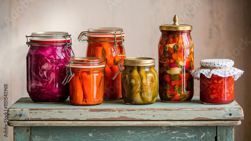 Food preservation in sealed jars photo