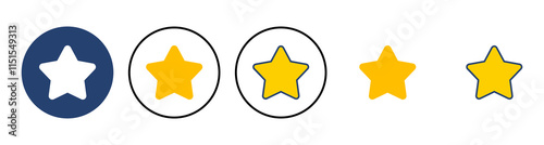 Star Icon vector. rating icon vector. favourite star icon