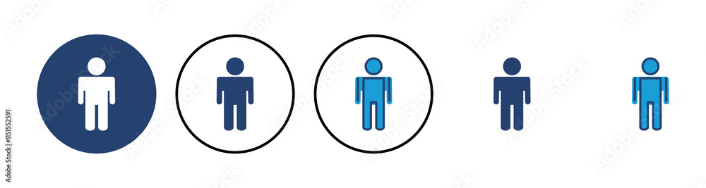 Man icon vector. male icon vector. human symbol Man icon vector. male icon vector. human symbol