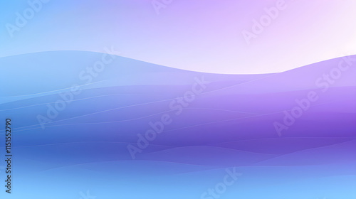 Soft Gradient Waves in Calm Pastel Colors of Blue and Purple