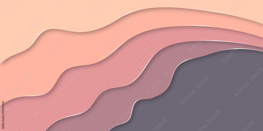 Pink abstract background with papercut style. Pink abstract background with papercut style.