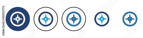 Compass icon vector. arrow compass icon vector
